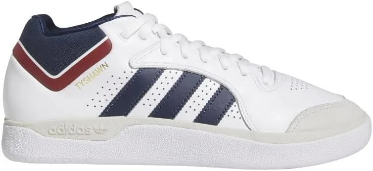 adidas Mens Tyshawn Skate Skate Sneakers Shoes - White - Size 10 M