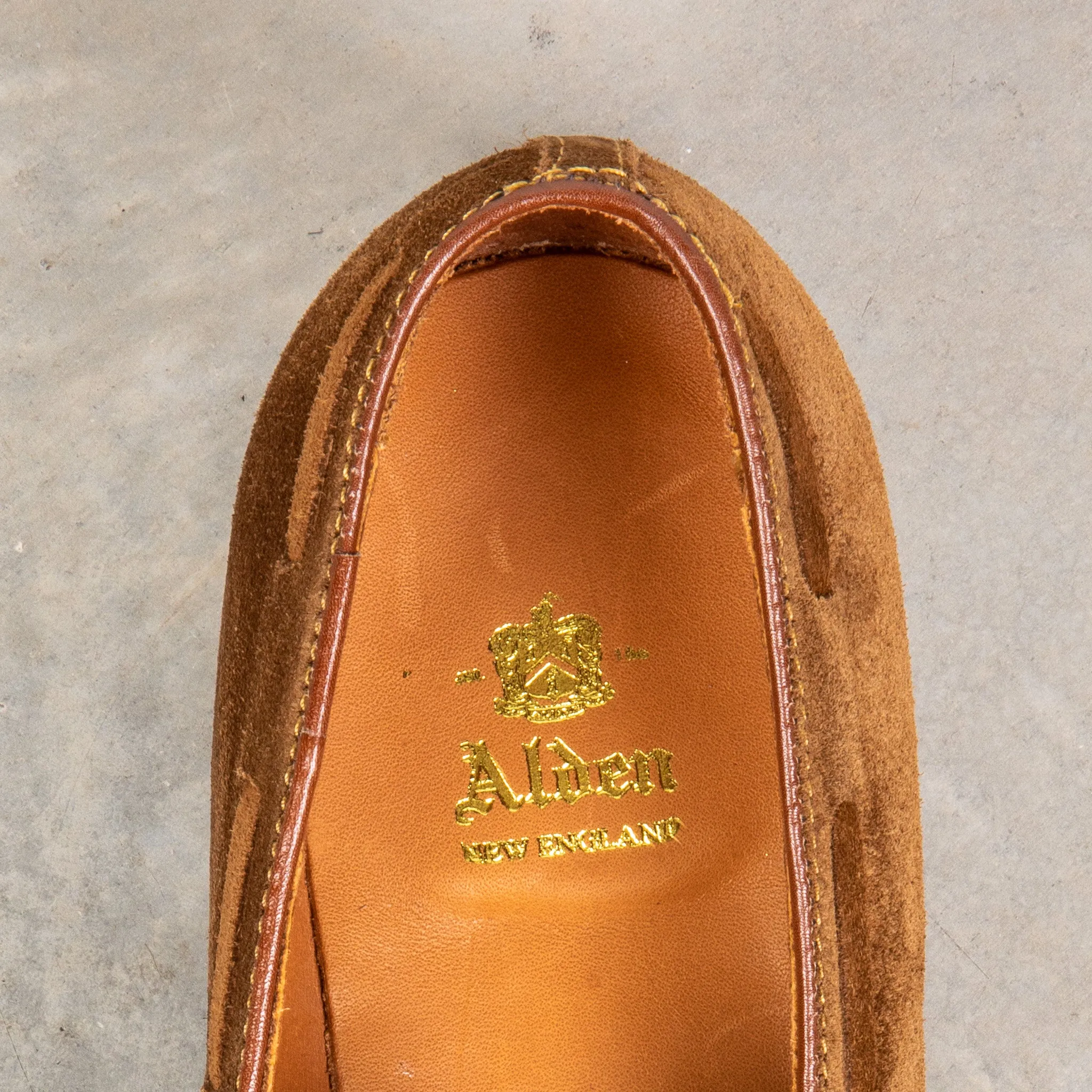 Alden Snuff Suede Tassel Loafer