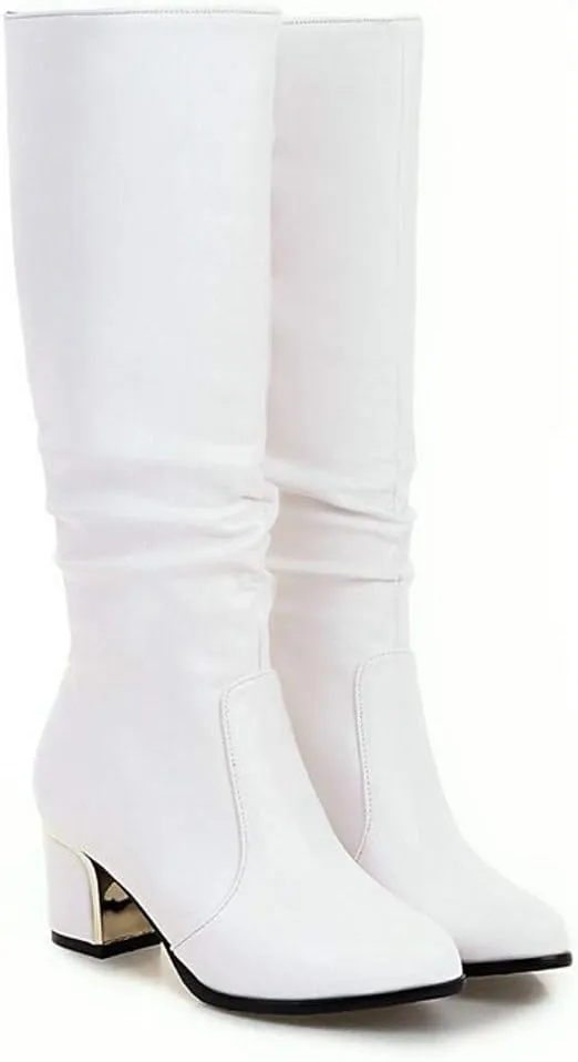 AMDBEL Winter Boots For Women 2023, Women Wide Calf Riding Boots Buckled Straps Knee High Booties Cosplays Pirate Boots