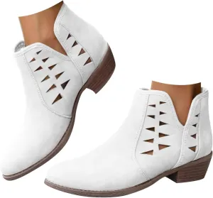 Ankle Boots for Women Fall Boots for Women 2024 Fashion Women Low Ankle Pointed Toe Ankle Ladies Shoes Leisure Dressy
