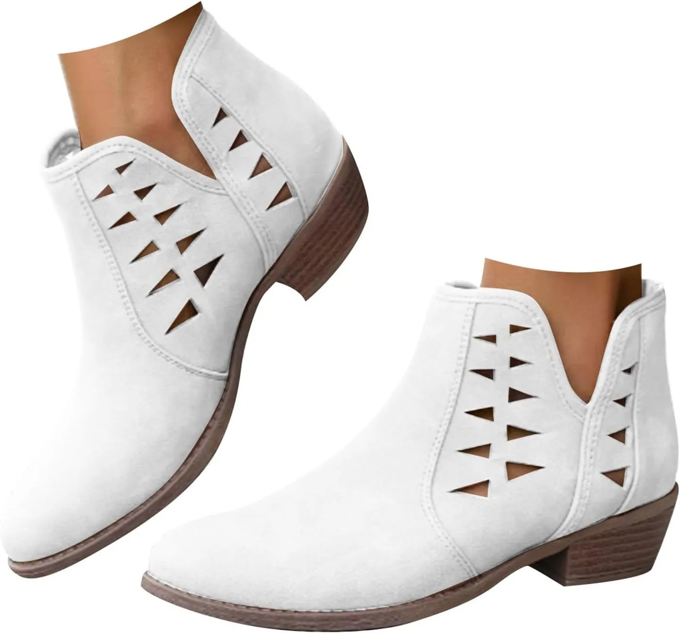 Ankle Boots for Women Fall Boots for Women 2024 Fashion Women Low Ankle Pointed Toe Ankle Ladies Shoes Leisure Dressy