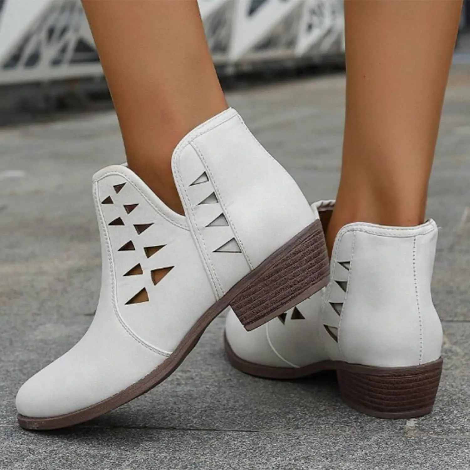 Ankle Boots for Women Fall Boots for Women 2024 Fashion Women Low Ankle Pointed Toe Ankle Ladies Shoes Leisure Dressy