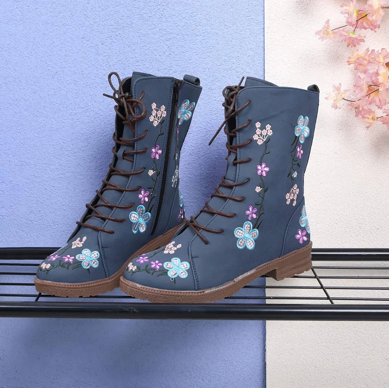 Ankle Cowboy Boots for Women Womens Fall Boots 2024 Gray Boots Heeled Combat Boots for Women Womens Ankle Boots Black Brown Ankle Boots for Women
