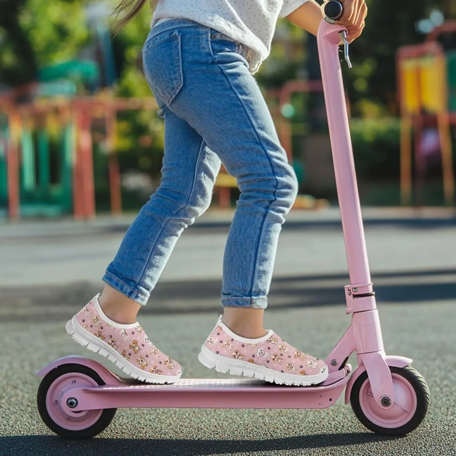 Athletic Footwear Sneakers Design Polyester Fabric Breathable Casual for Boys and Girls Comfortable
