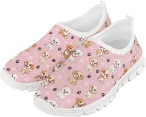 Athletic Footwear Sneakers Design Polyester Fabric Breathable Casual for Boys and Girls Comfortable
