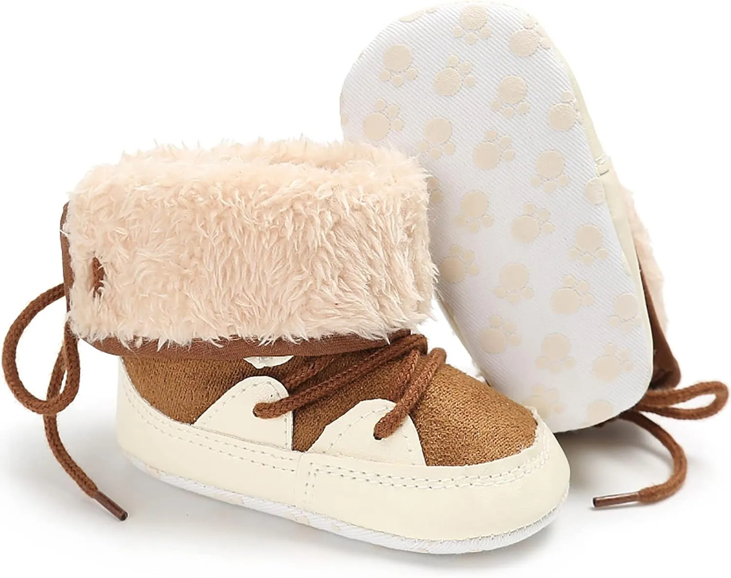 Baby Booties Newborn Girl Boy Shoes Infant Winter Warm Boots Rubber Sole Slip Prewalker Boots Toddler Girl Shoe Boots