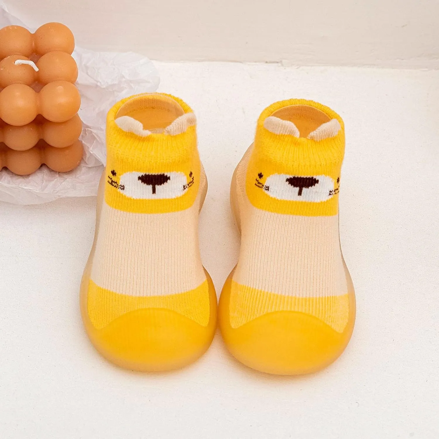 Baby Boy Shoes,Baby Girl Shoes Sock Shoes Anti-Slip Fuzzy Slipper Breathable Home Work Shoes 0-3 Years