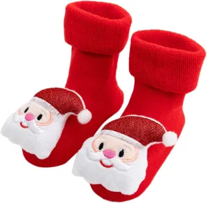 Baby Girl Shoes,Christmas Non-Slip Cartoon Socks Girls Baby Boys 3D Slippers Animal Baby Shoes Sock Shoes