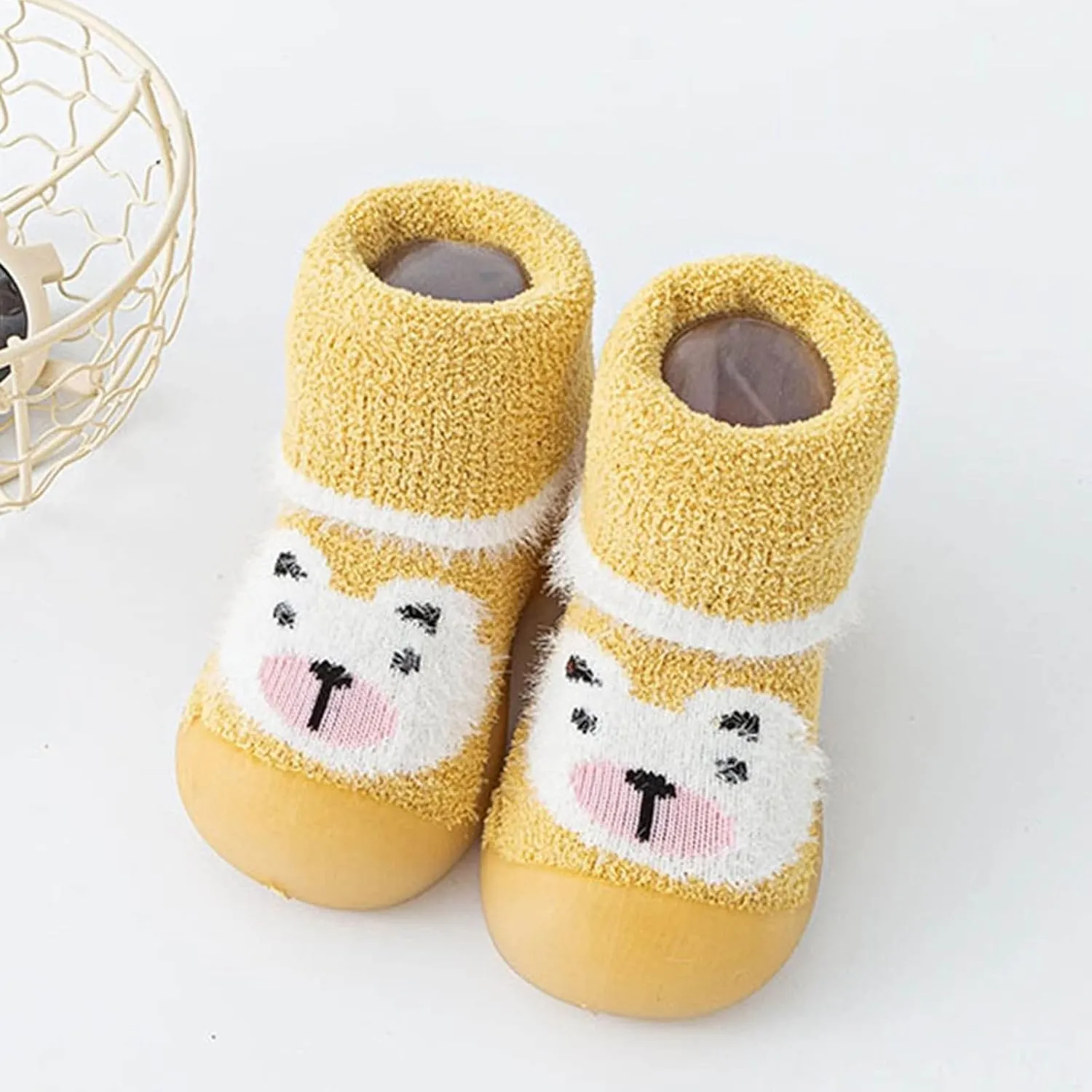 Baby Girl Shoes,Infant Boys Girls Animal Cartoon Socks Shoes Fleece WarmThe Floor Socks Non Slip Prewalker Shoes