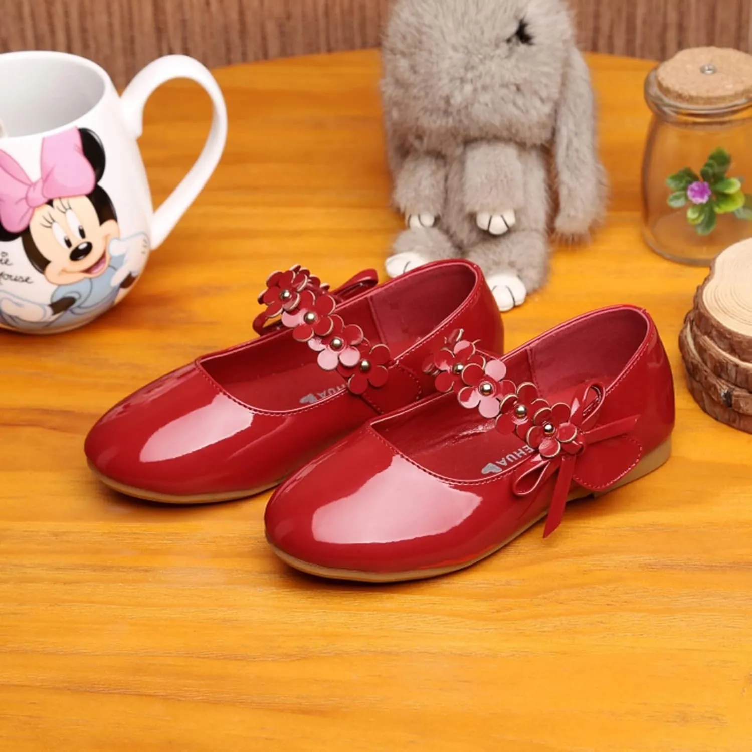 Baby Infant Girls Dress Mary Jane Dress Shoes Toddler Little/Big Kids Party Wedding Ballerina Flower Flat