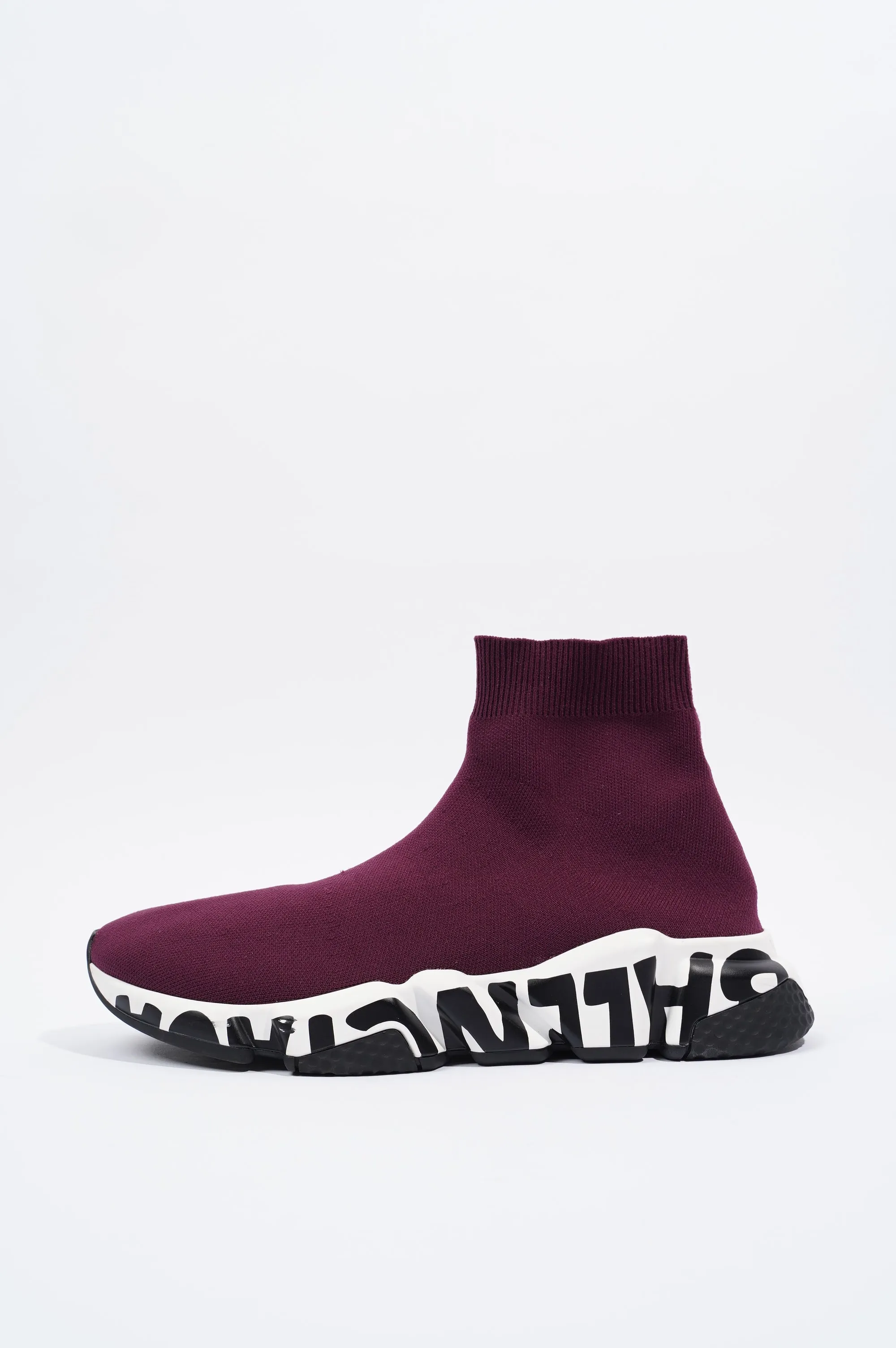 Balenciaga Mens Speed Plum / White / Black / Graffiti EU 39 / UK 5