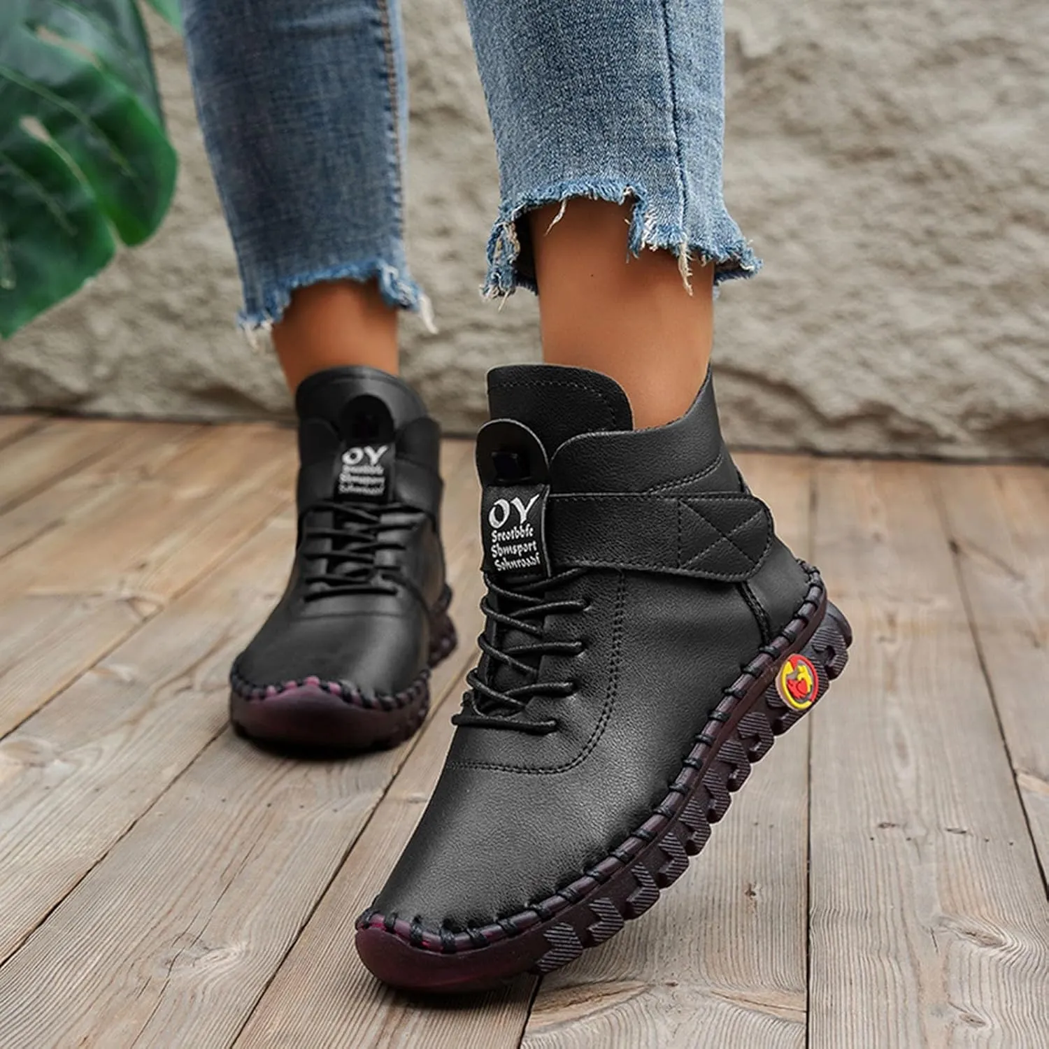 Booties for Women Arch Support Womens Low Heel Fashion Lace Up Zipper Boots Fall Winter Outdoor Short Bootie
