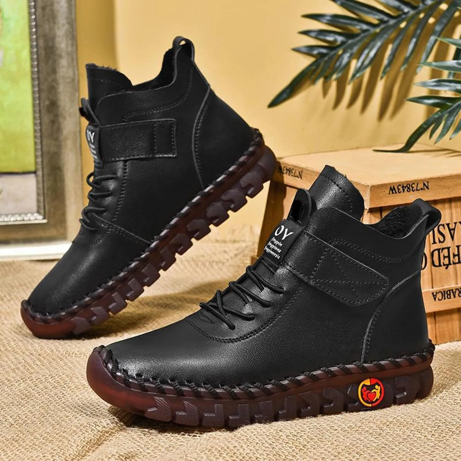 Booties for Women Arch Support Womens Low Heel Fashion Lace Up Zipper Boots Fall Winter Outdoor Short Bootie