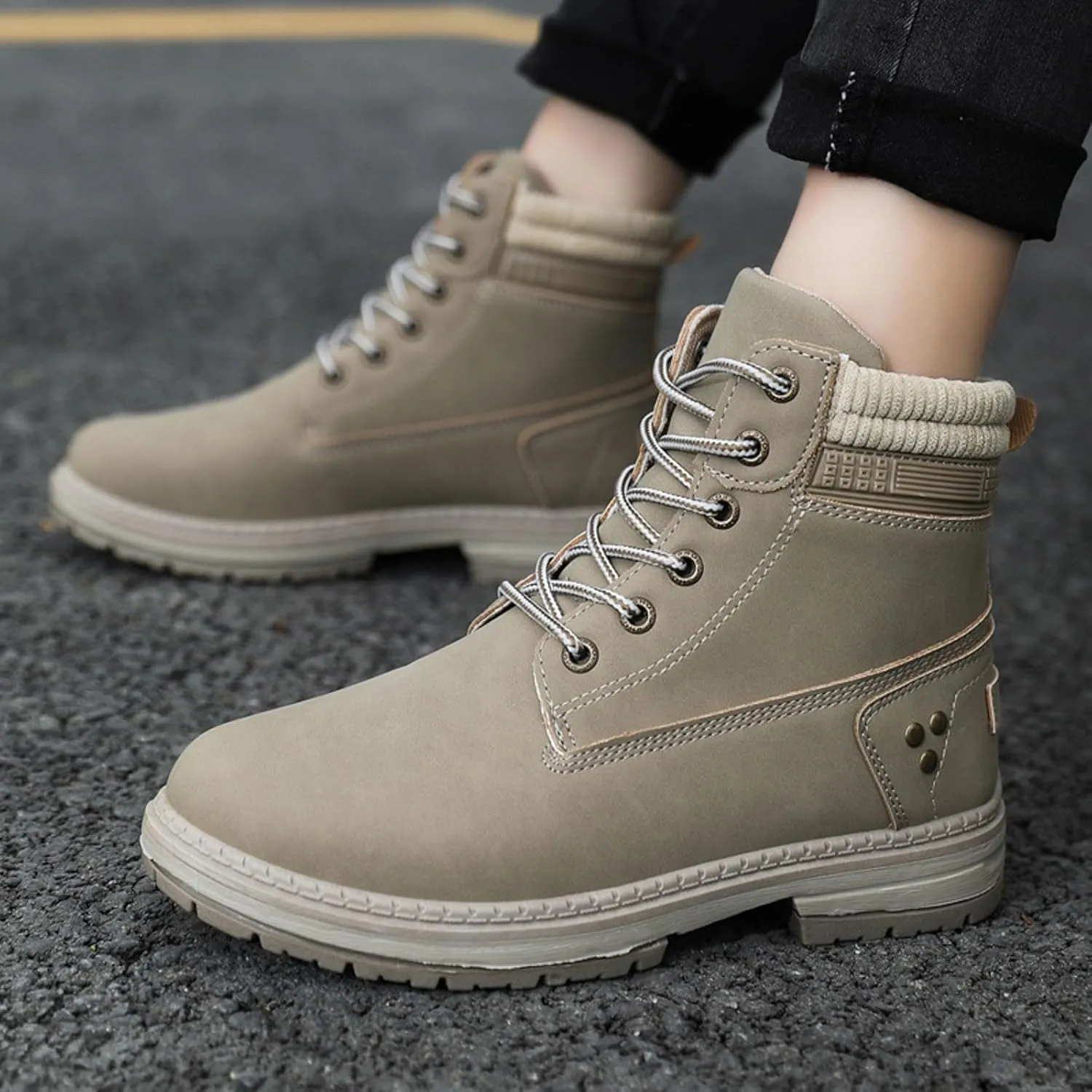Boots for Women 2024 Large Size Women's Boots Outdoor Thick Bottom Autumn Winter Boots Hundred Combat Boots