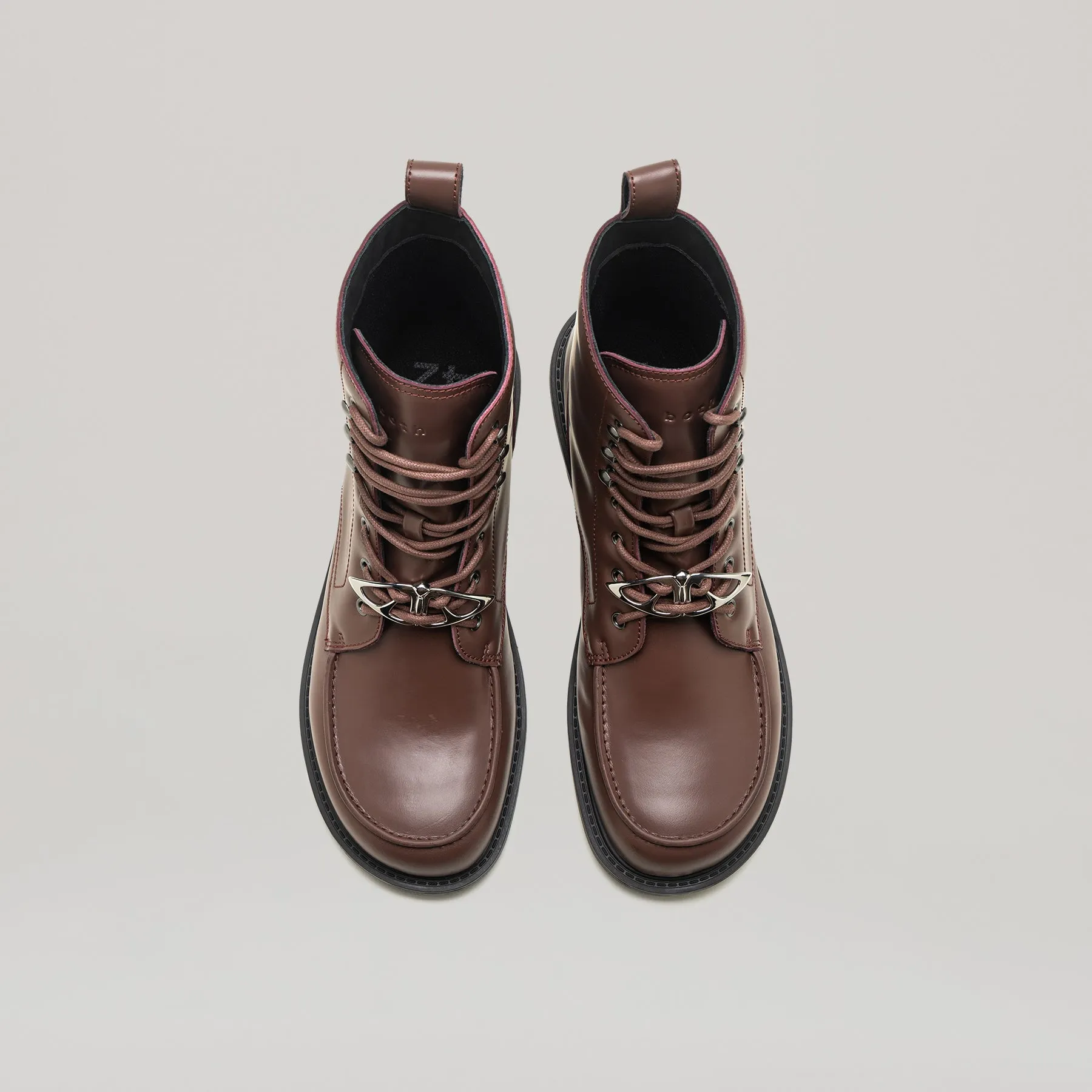both - RE:RE MOCCASIN BOOTS-BRN