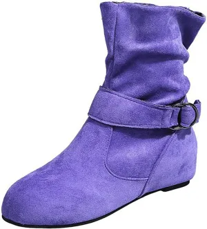 Botines De Mujer Flat Boots Women's Black Ankle Boots Wide Width Dress Boots for Women Black Ankle Boots for Women with Arch Support White Ankle Boots for Women Low Heel