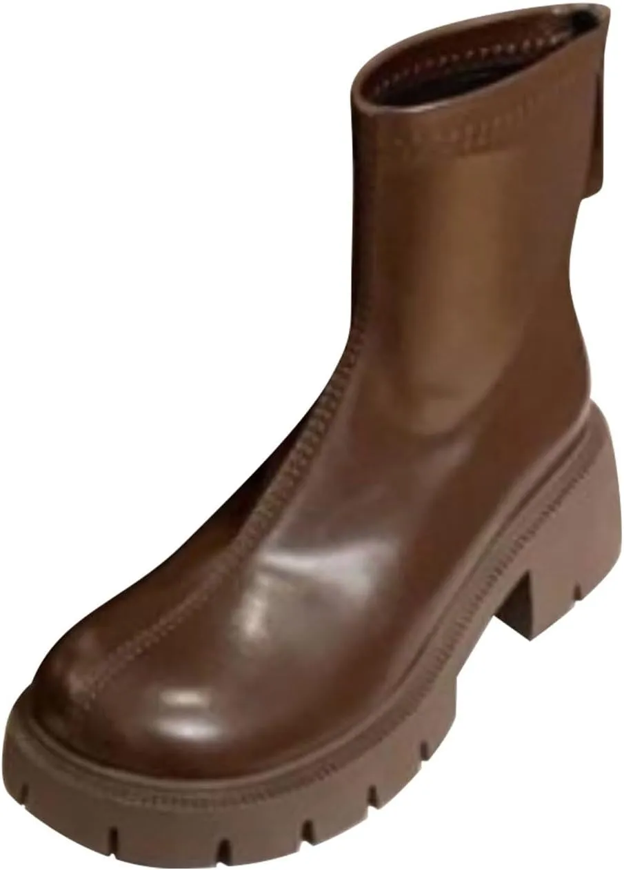 Botines Para Mujer Ankle Boots with Heel White Boots Ankle Half Boots for Women Low Heel Black Ankle Boots for Women No Heel White Ankle Boots for Women Fall