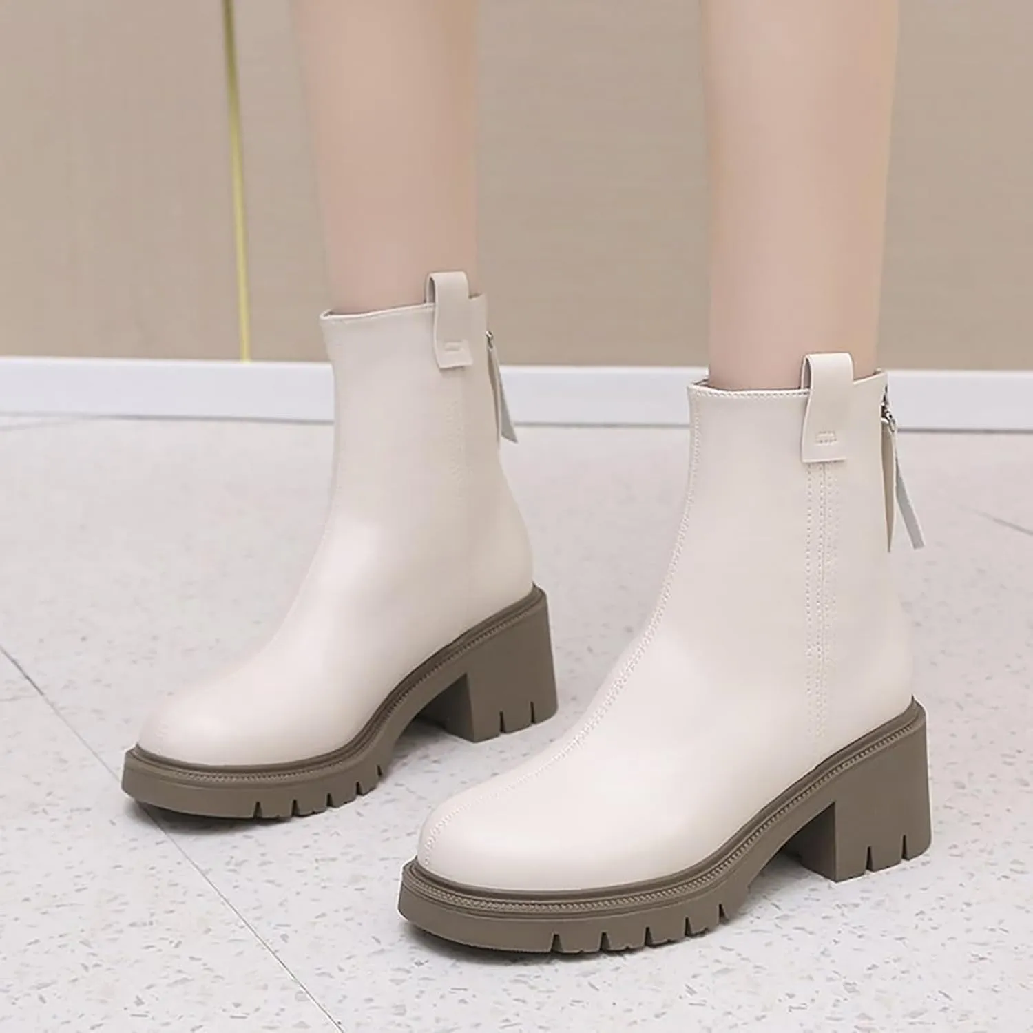 Botines Para Mujer Grey Boots for Women Fall Ankle Boots Brown Booties Women Womens Ankle Boots Wide Width Low Heel Womens Fall Cutout Booties Ankle Heels