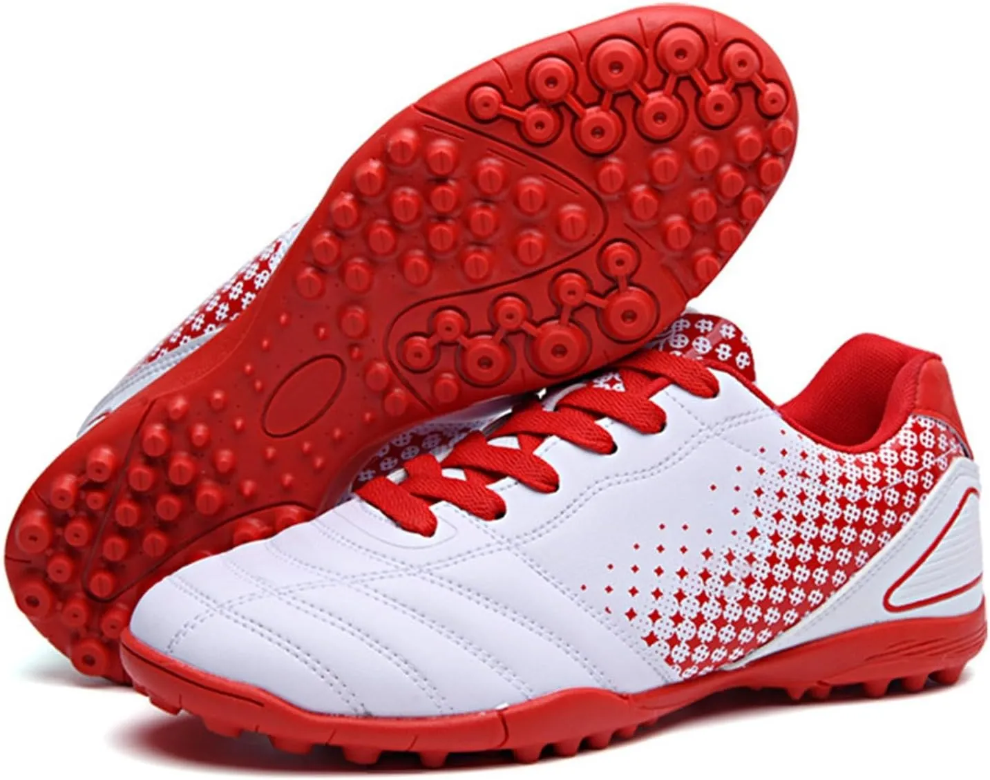 Boys Girls Soccer Cleats Kids Football Shoes High Top Training Youth Football Cleats Outdoor Athletes Shoes