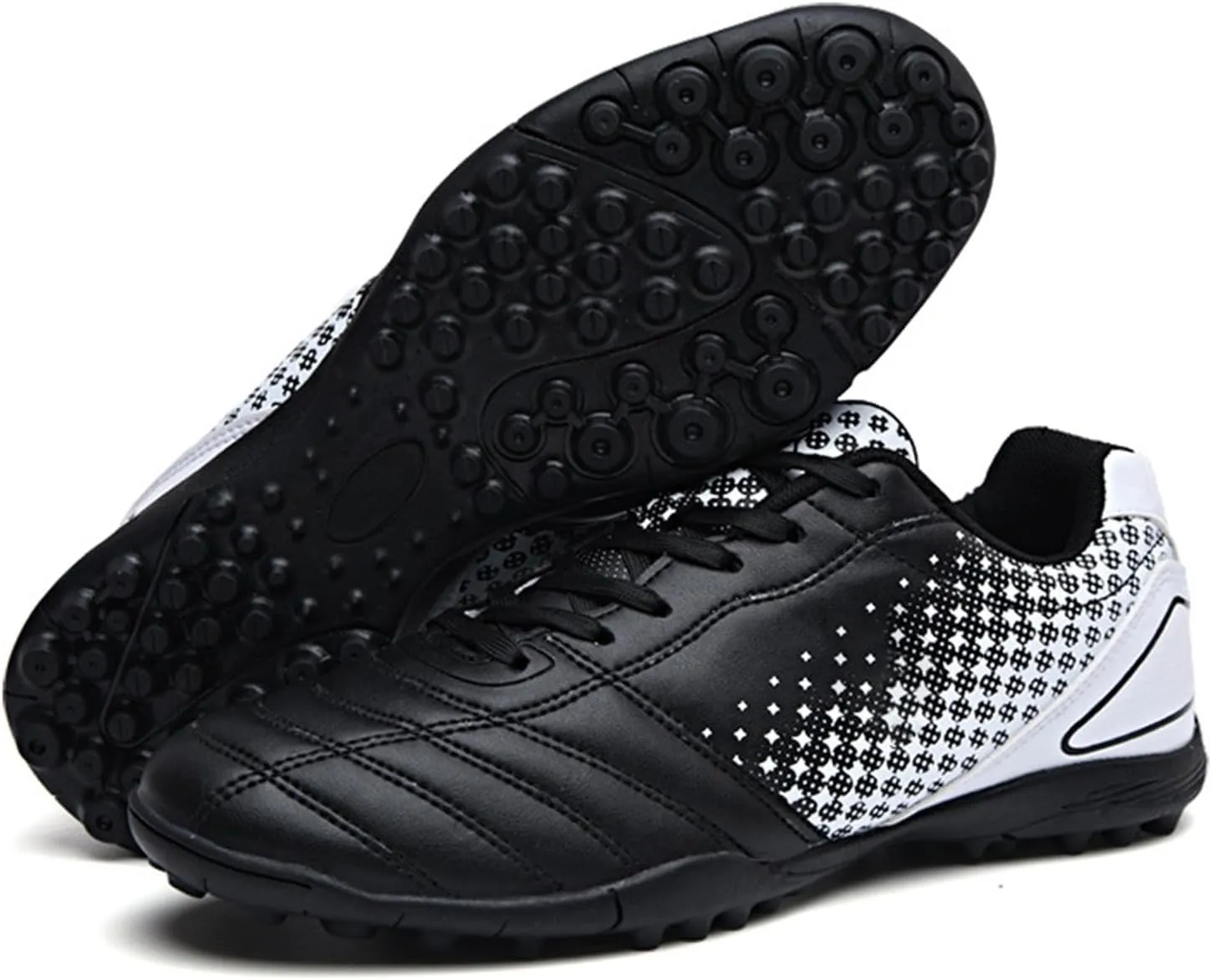Boys Girls Soccer Cleats Kids Football Shoes High Top Training Youth Football Cleats Outdoor Athletes Shoes