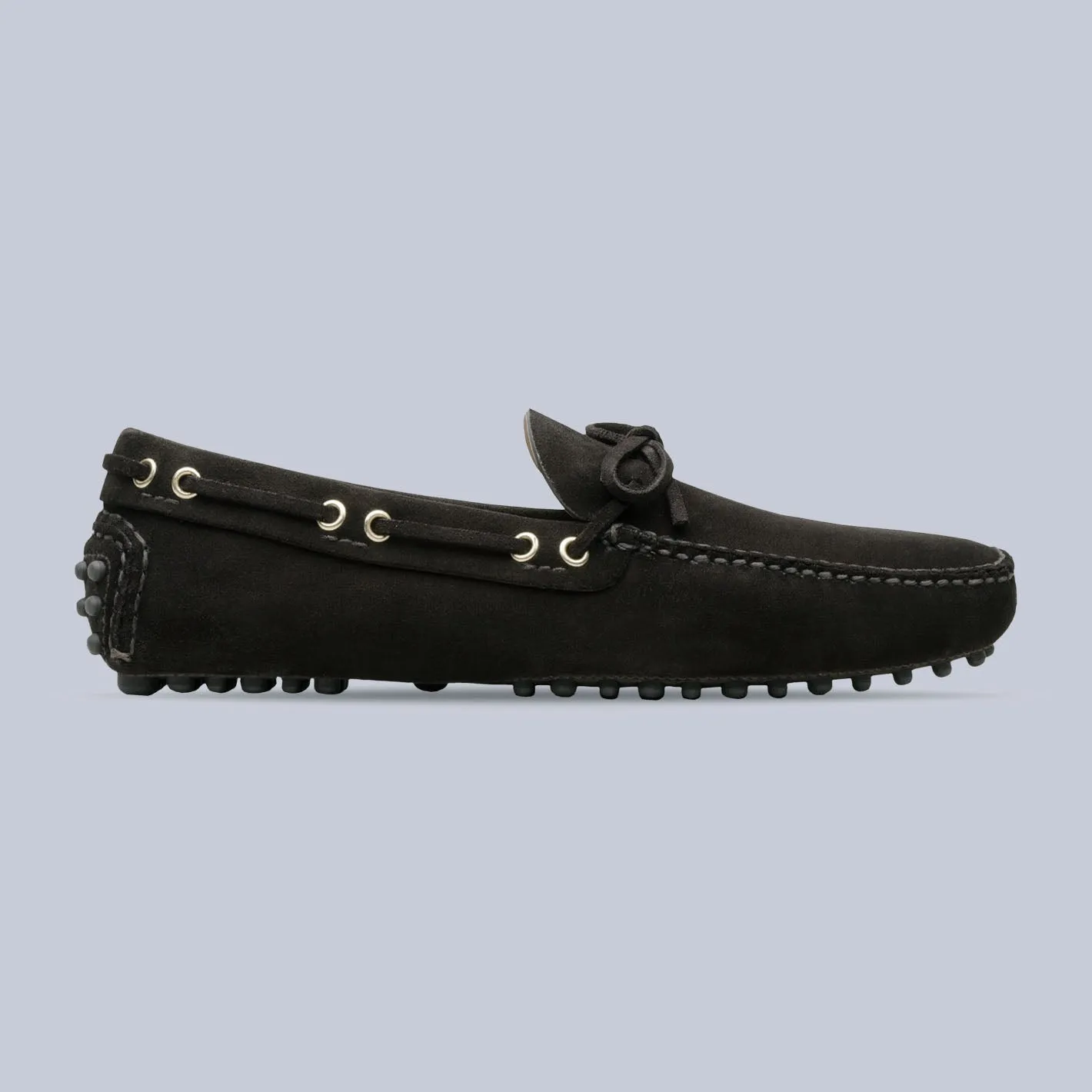 Brown Suede Driving Loafers