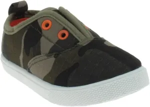 Capelli New York Toddler Boy's Camo Printed Ripstop Fabric Slip-On Shoe