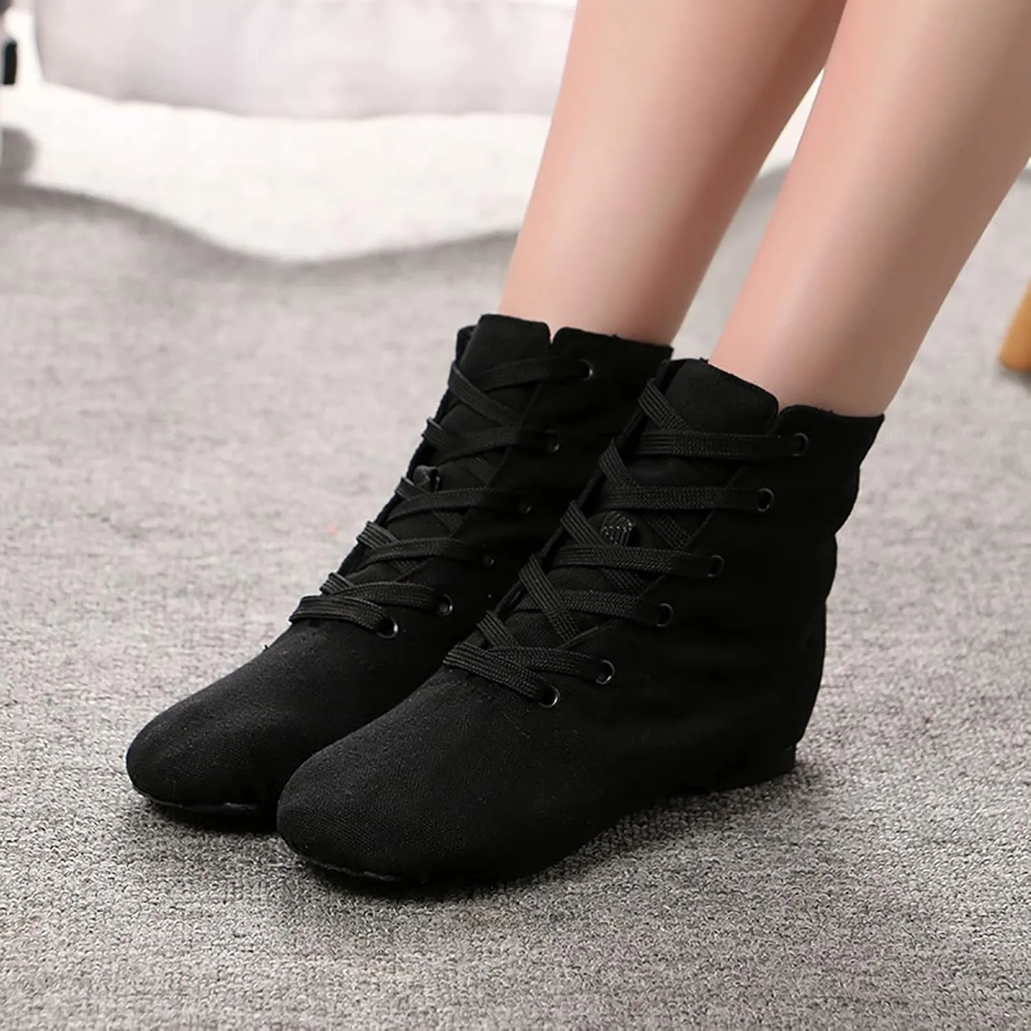 Children Canvas Dance Shoes Soft Training Shoes Ballet Shoes Casual Sandals Dance Shoes Girl Shoes Size 8