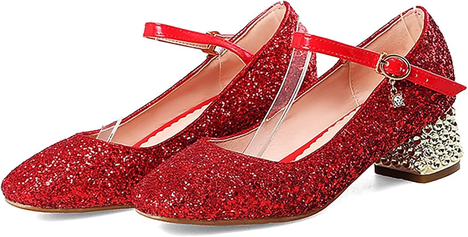 Children Girl Casual Shiny 4.5cm High Heel Shoes Closed Toe Hook and Loop Buckle Party Wedding 6 month baby girl outfit