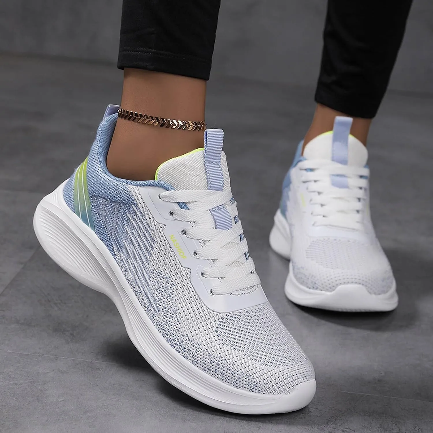 Cushion Comfortable Running Tennis Shoes for Women Workout Sport Work Casual Tennis Shoes Low Top Tennis Shoe