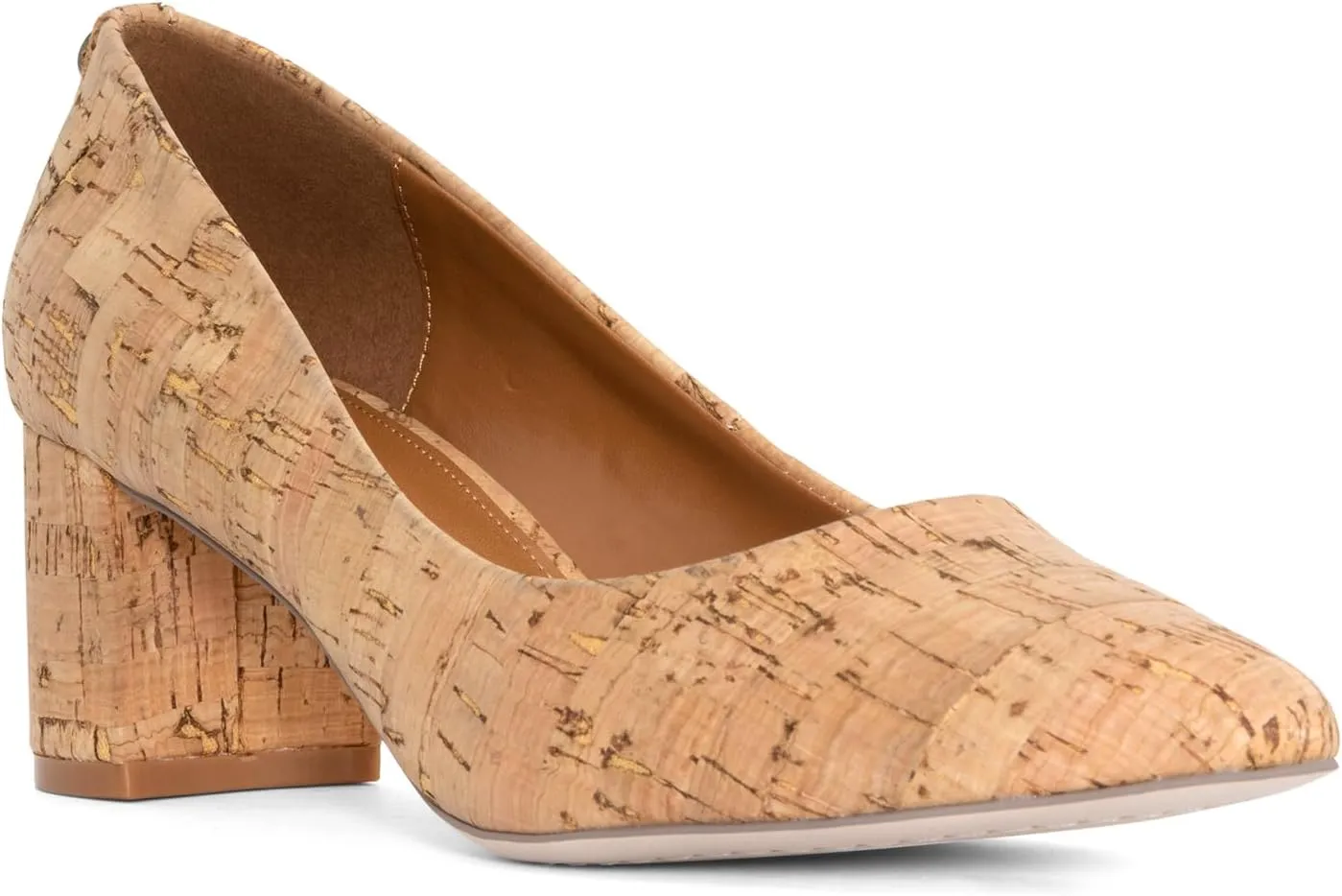 Donald Pliner Women's Stephani High Crepe Fabric ?C 2?? Block, Chunky Heels Dress Shoes, Classic Pump