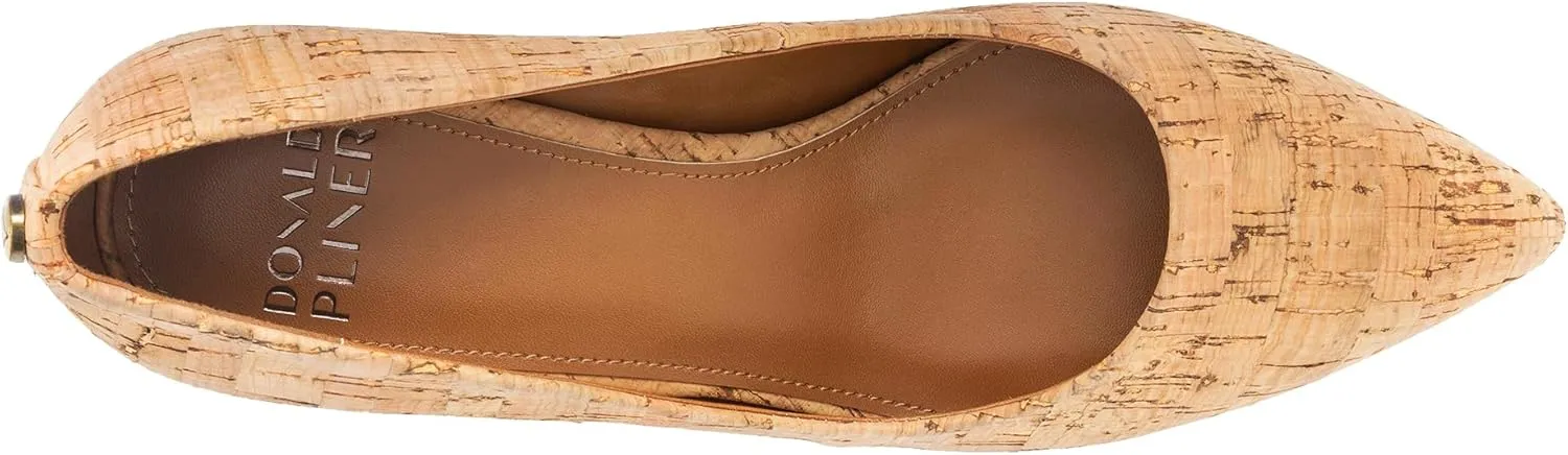 Donald Pliner Women's Stephani High Crepe Fabric ?C 2?? Block, Chunky Heels Dress Shoes, Classic Pump