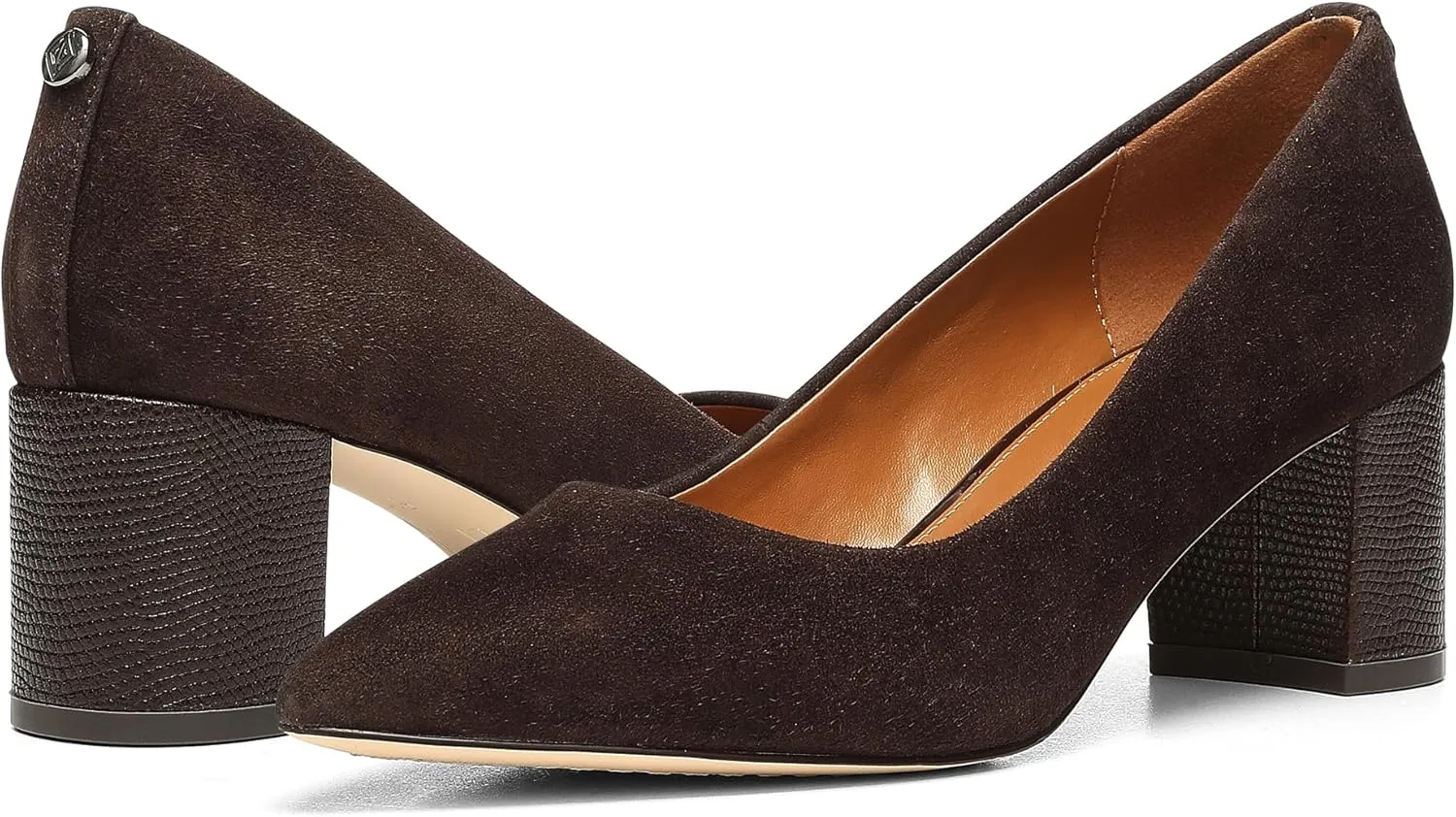 Donald Pliner Women's Stephani High Crepe Fabric ?C 2?? Block, Chunky Heels Dress Shoes, Classic Pump