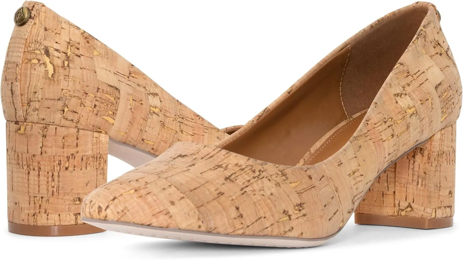 Donald Pliner Women's Stephani High Crepe Fabric ?C 2?? Block, Chunky Heels Dress Shoes, Classic Pump