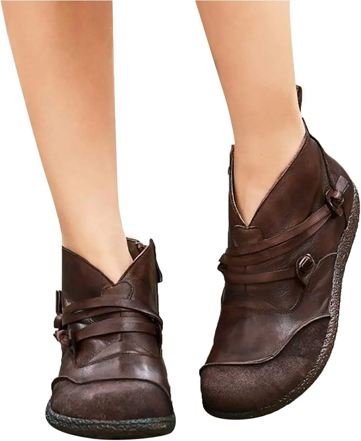 Dress Boots Women Red Ankle Boots Pointed Boots Womens Gray Boots Dressy Leather Ankle Boots for Women Low Heel Women's Ankle Boots Size 11 Wide Width