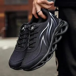 Flame Print Knit Sneakers for Men
