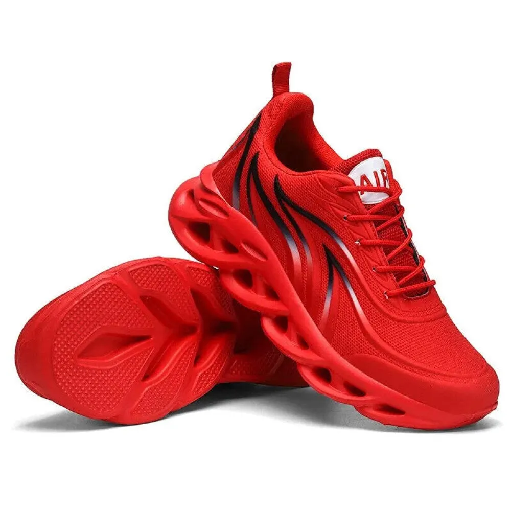 Flame Print Knit Sneakers for Men