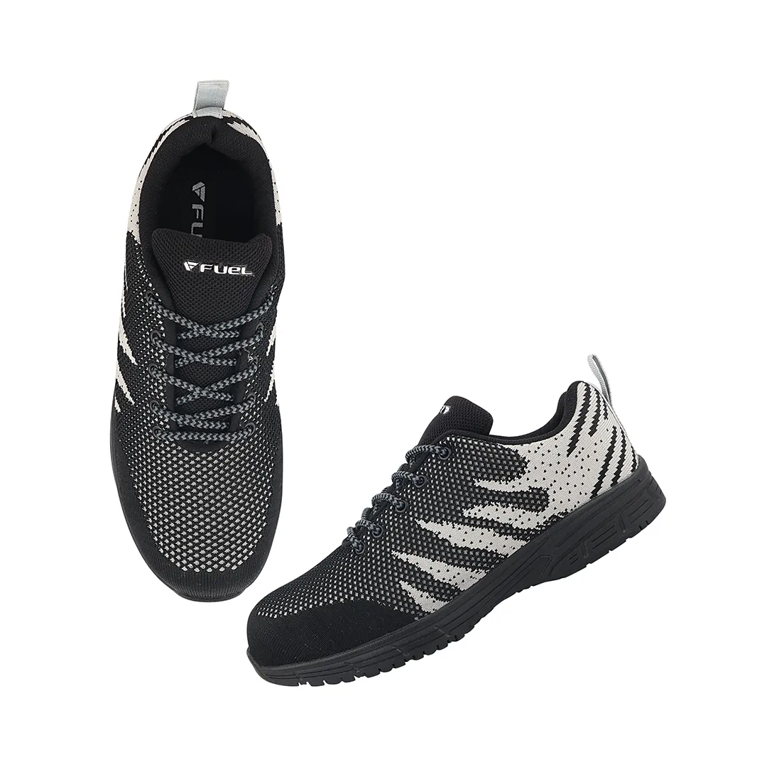 Fuel Gracy  Safety Shoes for Women's (Black-Grey)