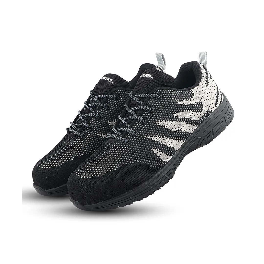 Fuel Gracy  Safety Shoes for Women's (Black-Grey)