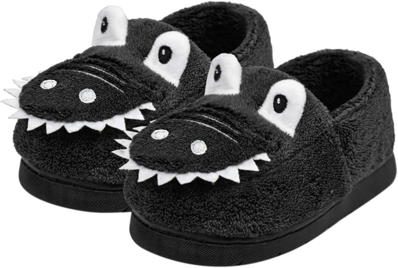 Fuzzy ??artoon Animal Slipper For Kids Baby Girls Boys Warm Flat Shoes Winter Memory Foam Indoor Bedroom House Shoes