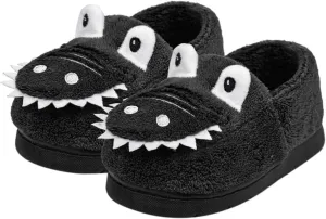 Fuzzy ??artoon Animal Slipper For Kids Baby Girls Boys Warm Flat Shoes Winter Memory Foam Indoor Bedroom House Shoes