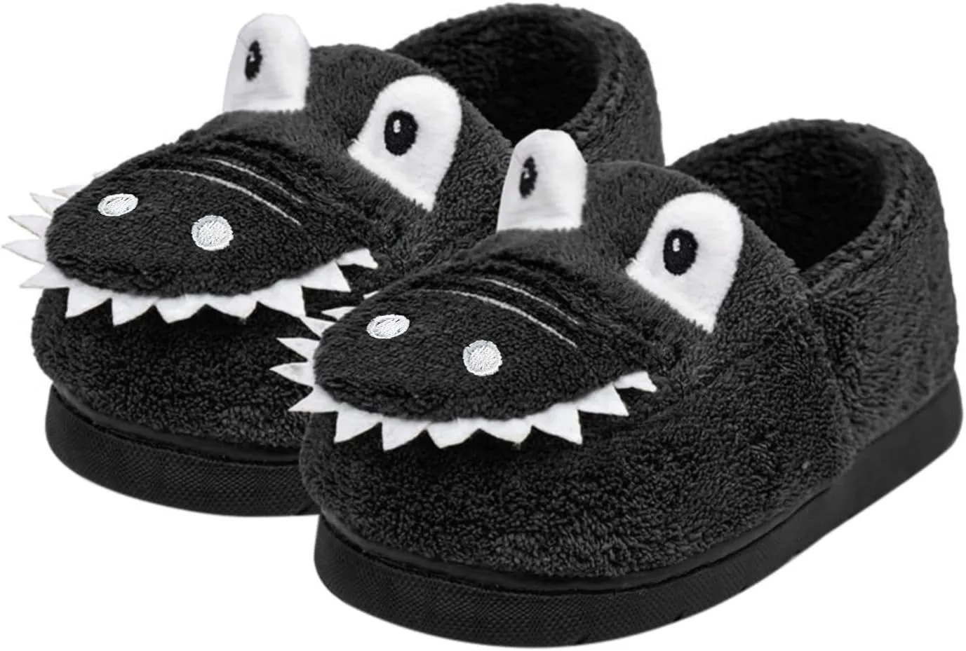 Fuzzy ??artoon Animal Slipper For Kids Baby Girls Boys Warm Flat Shoes Winter Memory Foam Indoor Bedroom House Shoes