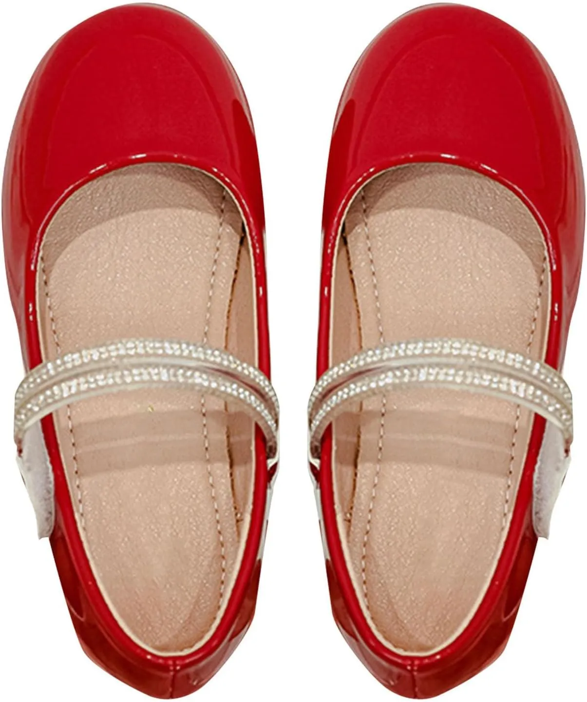 Girls Dress Shoes Paten?? Ballerina Flat?? Kids Toddler Girls Mary Jane Low Heels Student Uniform Shoes for School