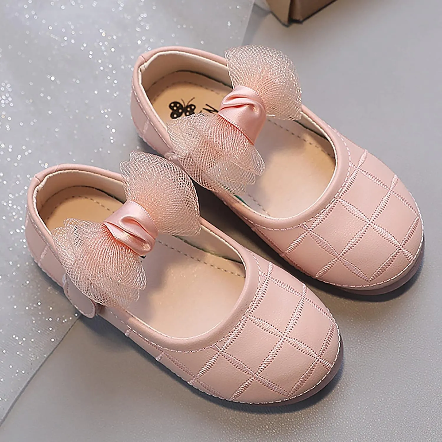 Girls Dress Shoes Wedding Bowknot Girl Shoes Princess Party School Shoes Low Heel for Kids baby girls clothes use