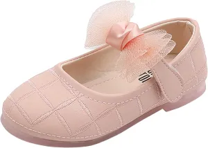 Girls Dress Shoes Wedding Bowknot Girl Shoes Princess Party School Shoes Low Heel for Kids baby girls clothes use