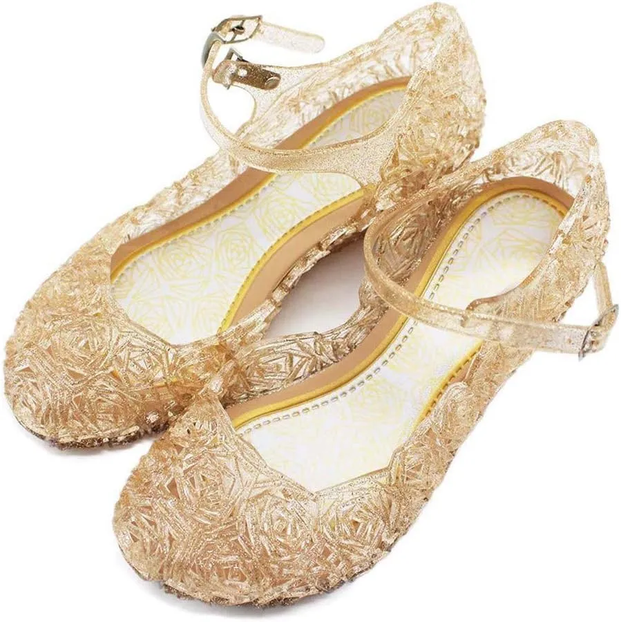 Girls Jelly Sandals Dress Up Mary Jane lats Heels Dance Pary Single Shoes for Kids Toddler Boy Shoes Infant