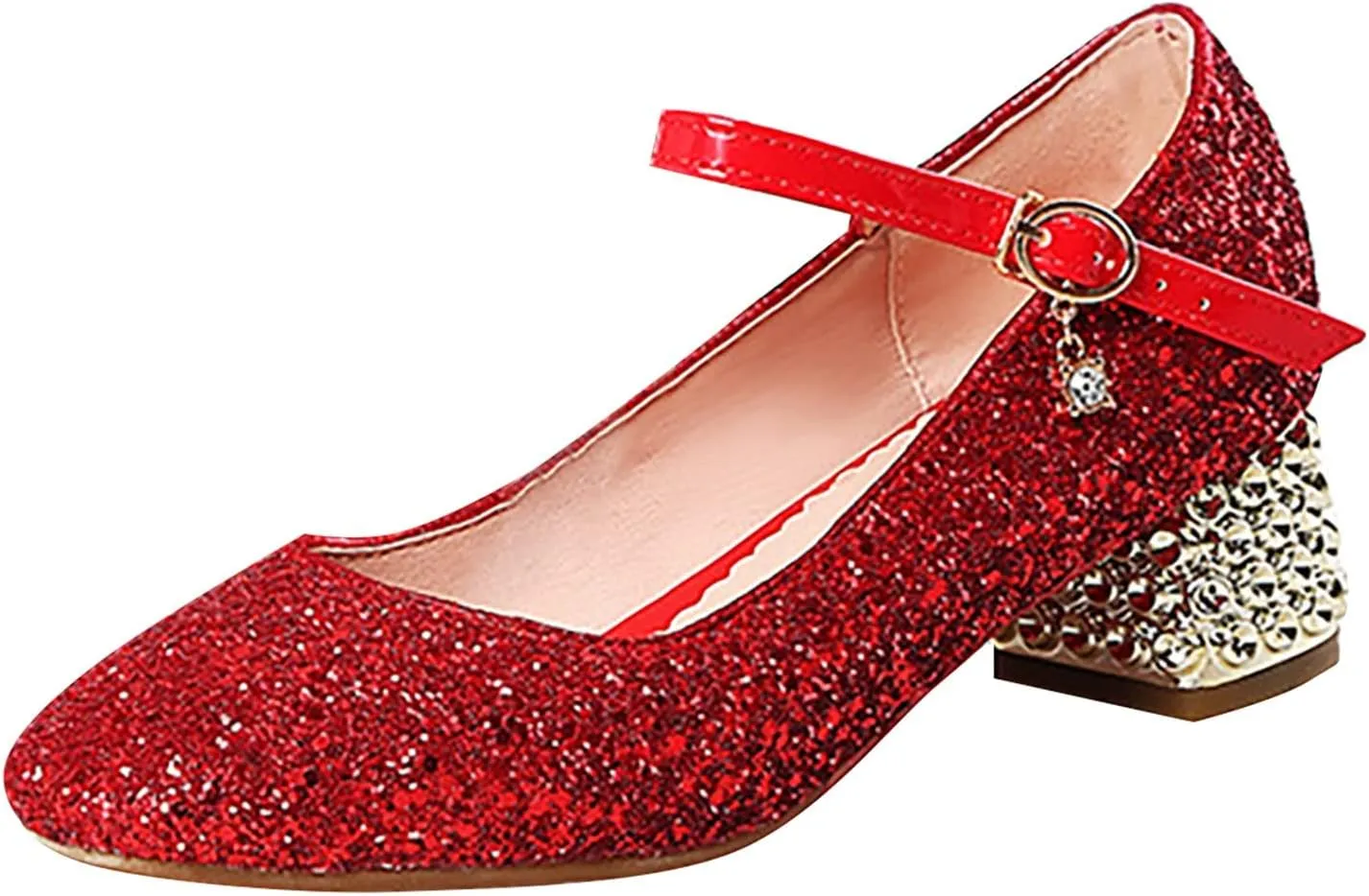 Girls Shoes High Heel Toddler Girls Dress Shoes Sparkl Mary Jane Flower Girls Wedding Toddler Dress Shoes 2 Flip Flops