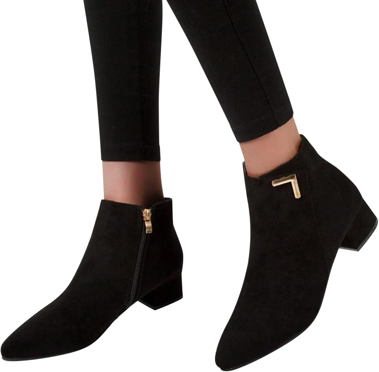 Glitter Ankle Boots White Ankle Boots Water Proof Boots for Women Womens Dress Boot Womens Black Ankle Boots Low Heel White Ankle Boots Low Heel