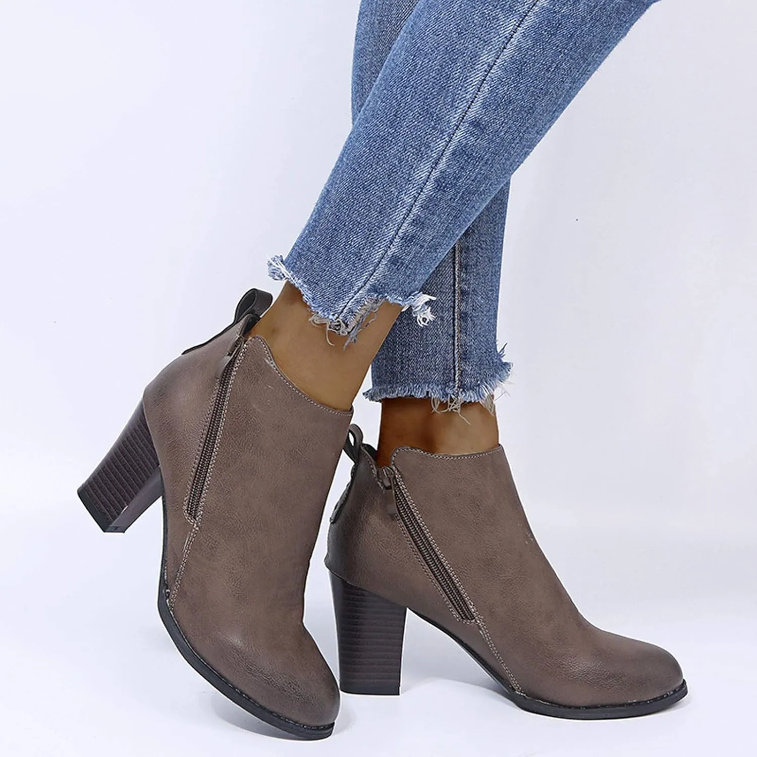 Glitter Ankle Boots Womens Western Booties Woman Work Boots Gray Women Womens Booties and Ankle Boots Women Shoes Boots Ankle Heels
