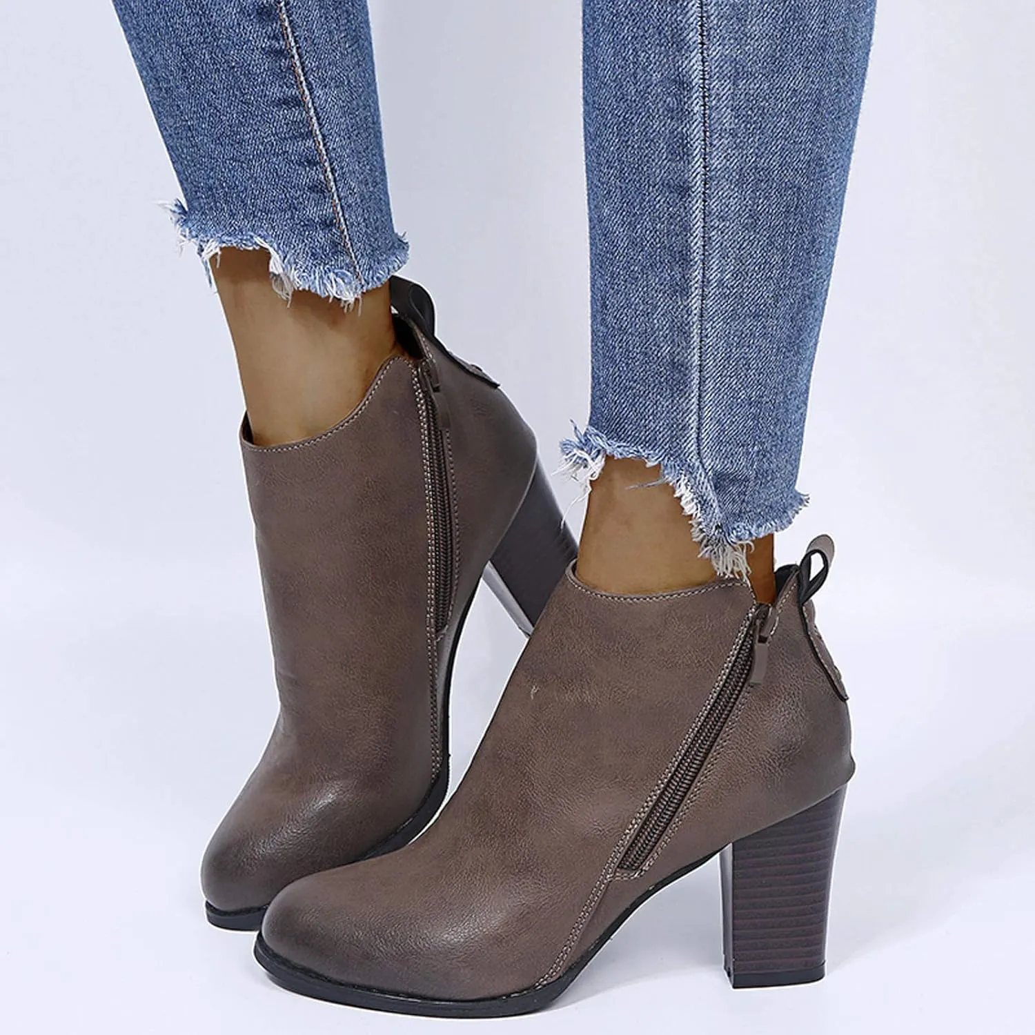 Glitter Ankle Boots Womens Western Booties Woman Work Boots Gray Women Womens Booties and Ankle Boots Women Shoes Boots Ankle Heels