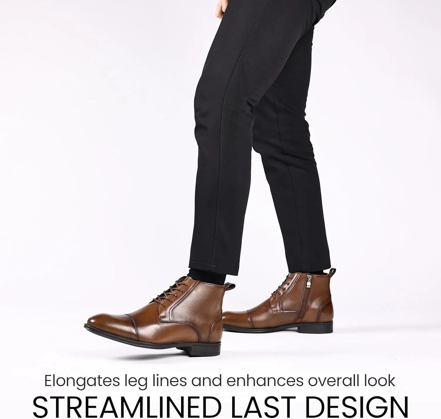 Holy dove Chelsea Boots Men ?C Genuine Leather,Chelsea Boots for Men with Side Zipper, Casual Slip-On Ankle Boots, Chukka & Oxford Style Dress Boots